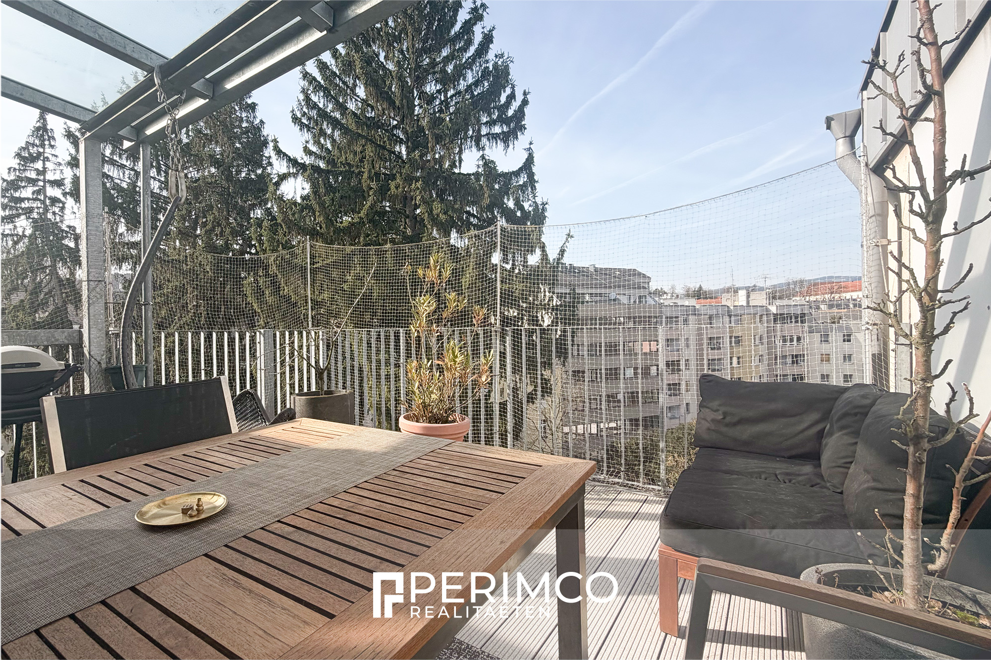 Terrasse Über den Dingen leben